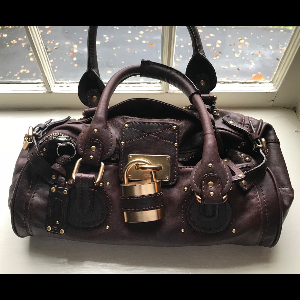 Authentic Chocolate brown Chloe paddington bag!